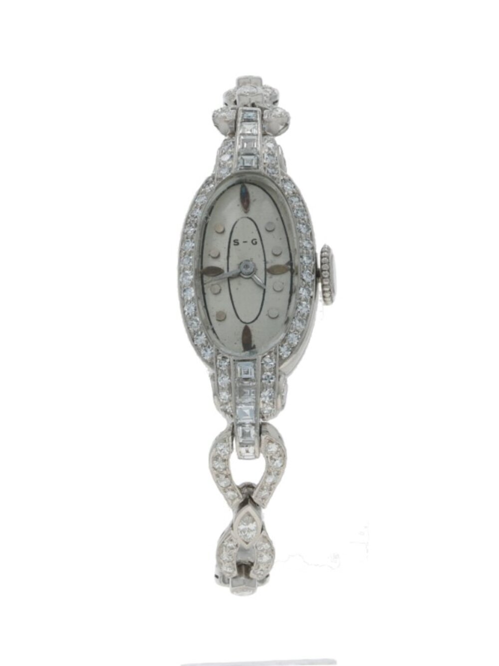 Vacheron Constantin Diamond Art Deco Ladies Watch Platinum Manual Carre 2.73ctw